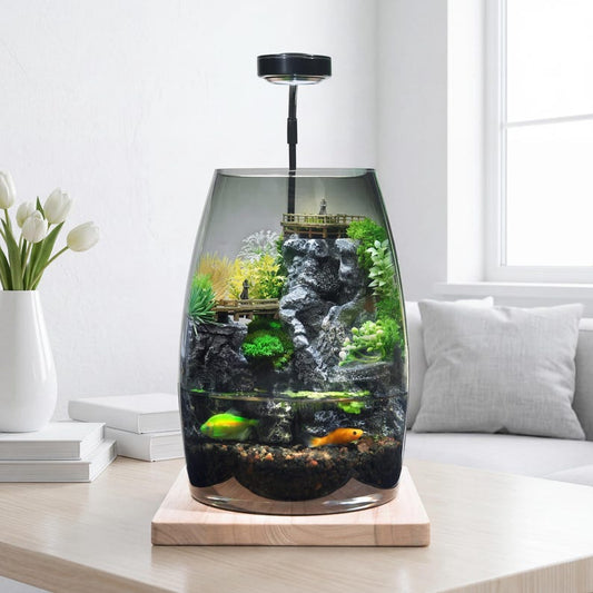 Glass Micro Landscape: Eco Jar, Artificial Moss, Mini Fish Tank